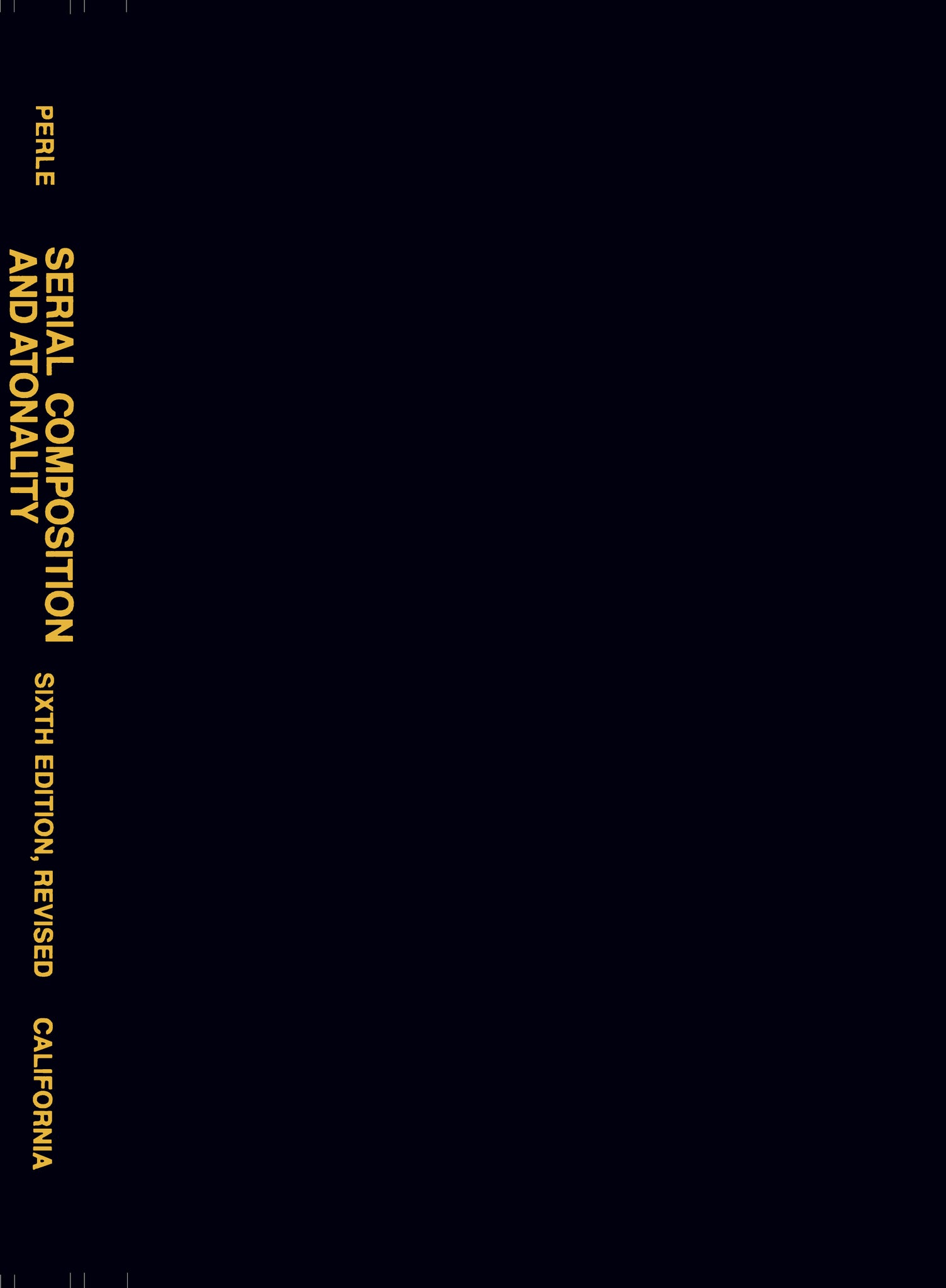 Serial Composition and Atonality